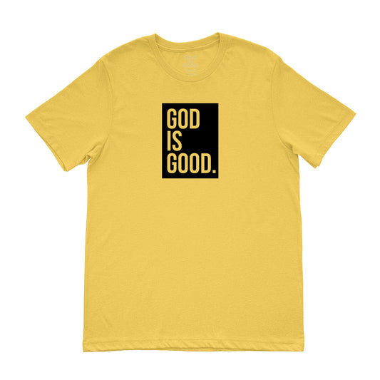 God Is Good Tee (Gold/Black)