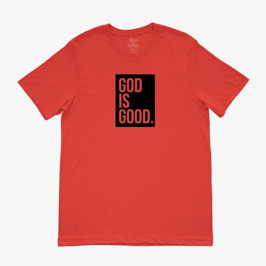 God Is Good Unisex Tee (Red/Black)
