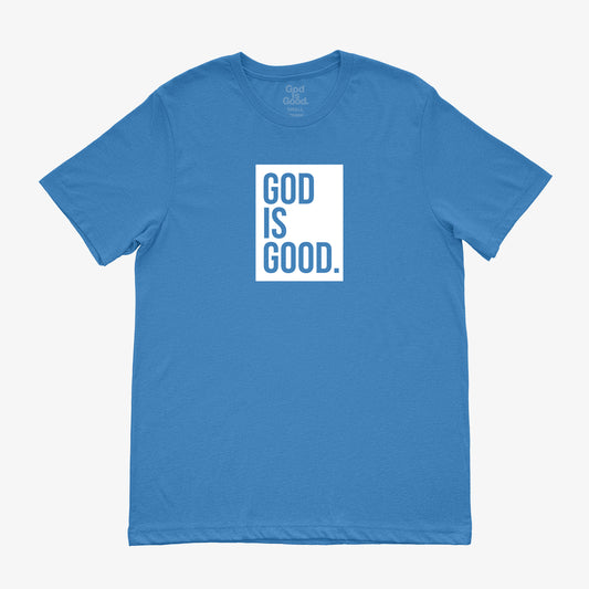 God Is Good Tee (Royal/White)