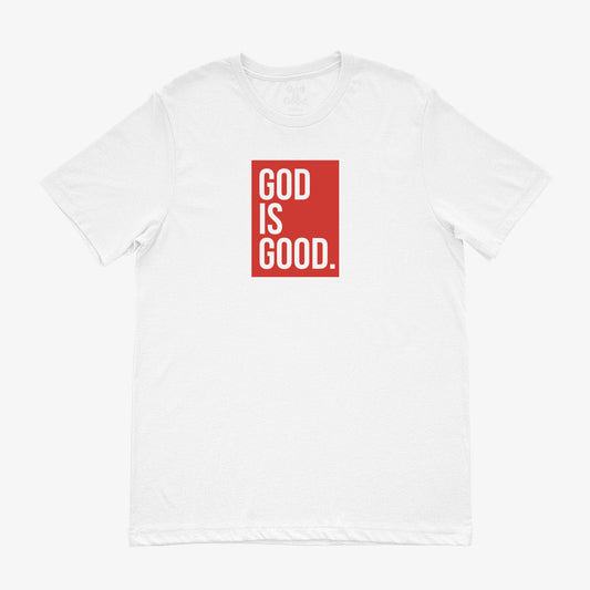 God Is Good Tee (White/Red)