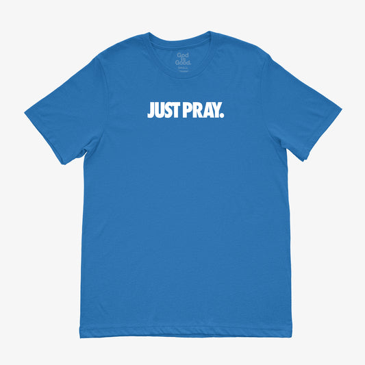 Just Pray Tee (Royal/White)